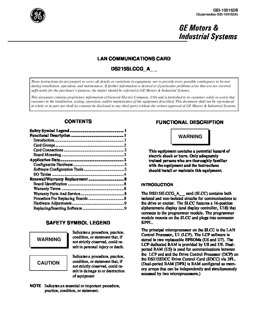 First Page Image of DS215SLCCG1AZZ01A GEI-100162 Introduction Lan Communication Card.pdf